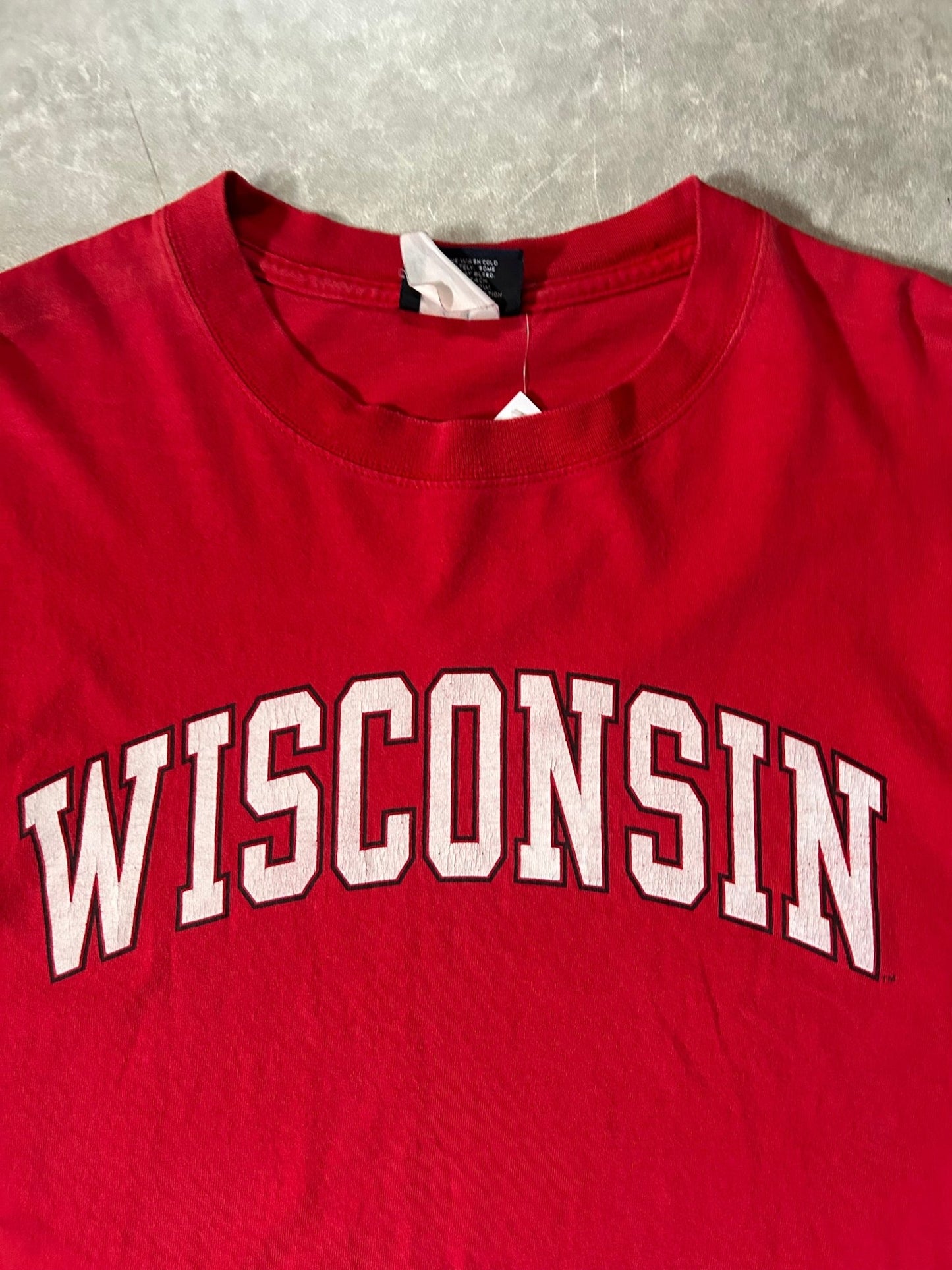 2000's Vintage Wisconsin Badgers Red T-Shirt - XL - XL | Martin City Vintage