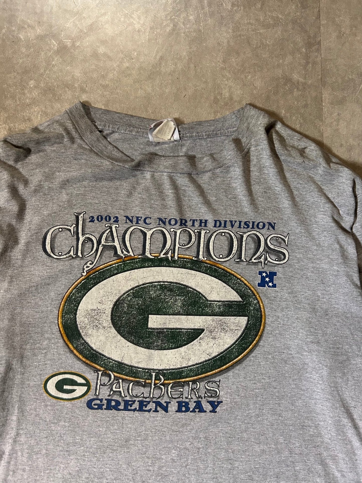 2002 Vintage Green Bay Packers NFC North Grey Long Sleeve - L - L | Martin City Vintage