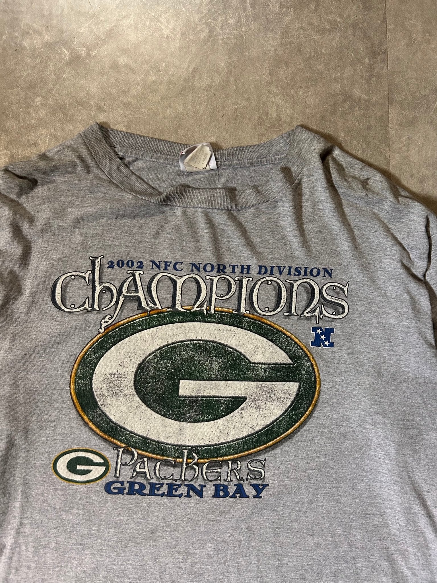 2002 Vintage Green Bay Packers NFC North Grey Long Sleeve - L - L | Martin City Vintage