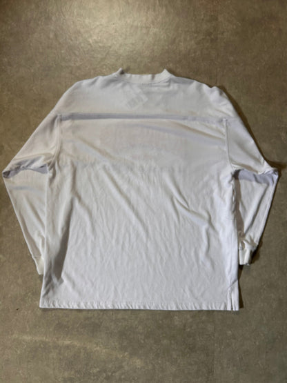 90's Vintage Kansas Jayhawks Embroidered White Crewneck - XXL - XXL | Martin City Vintage