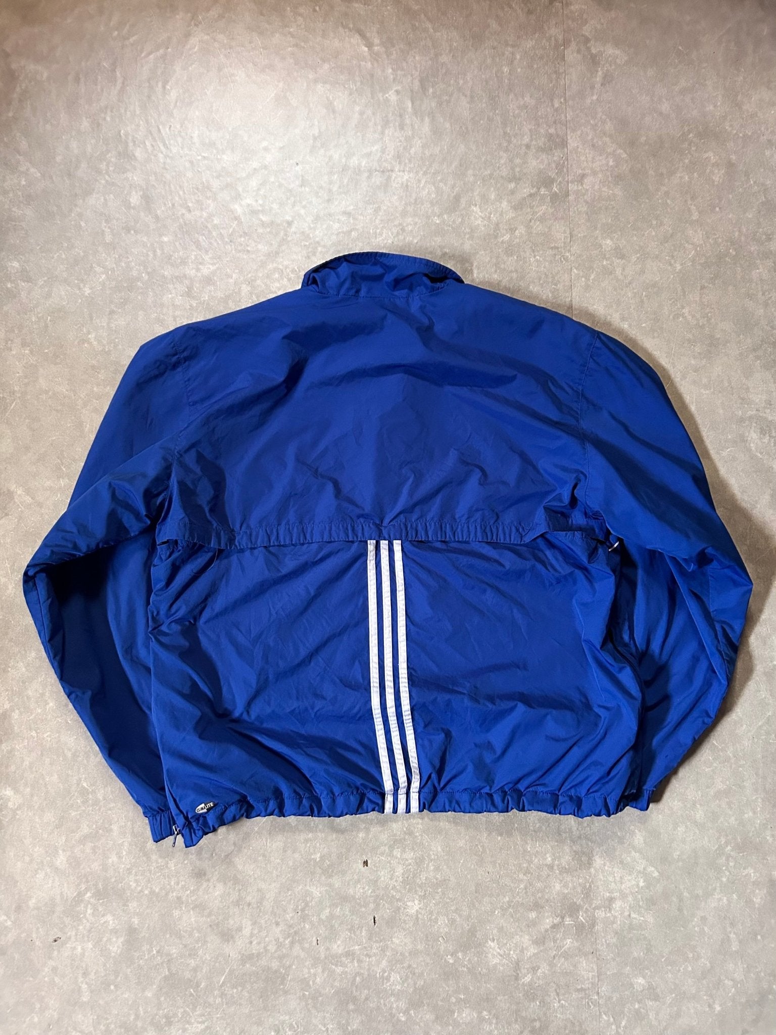 2000's Vintage Kansas Jayhawk Adidas Blue Windbreaker - L - L | Martin City Vintage