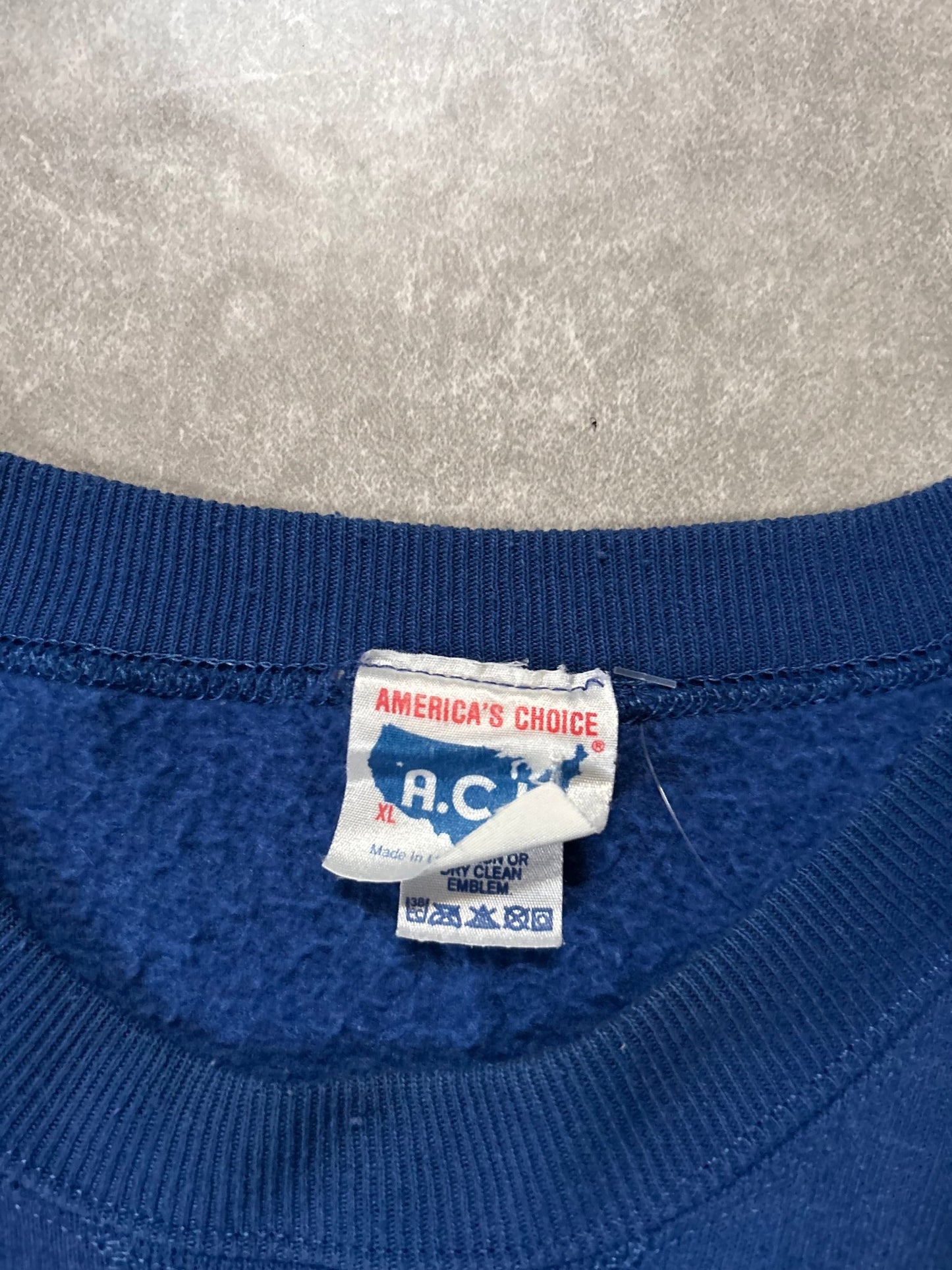 90's Vintage Kansas Jayhawk Basketball Blue Crewneck - XL - XL | Martin City Vintage