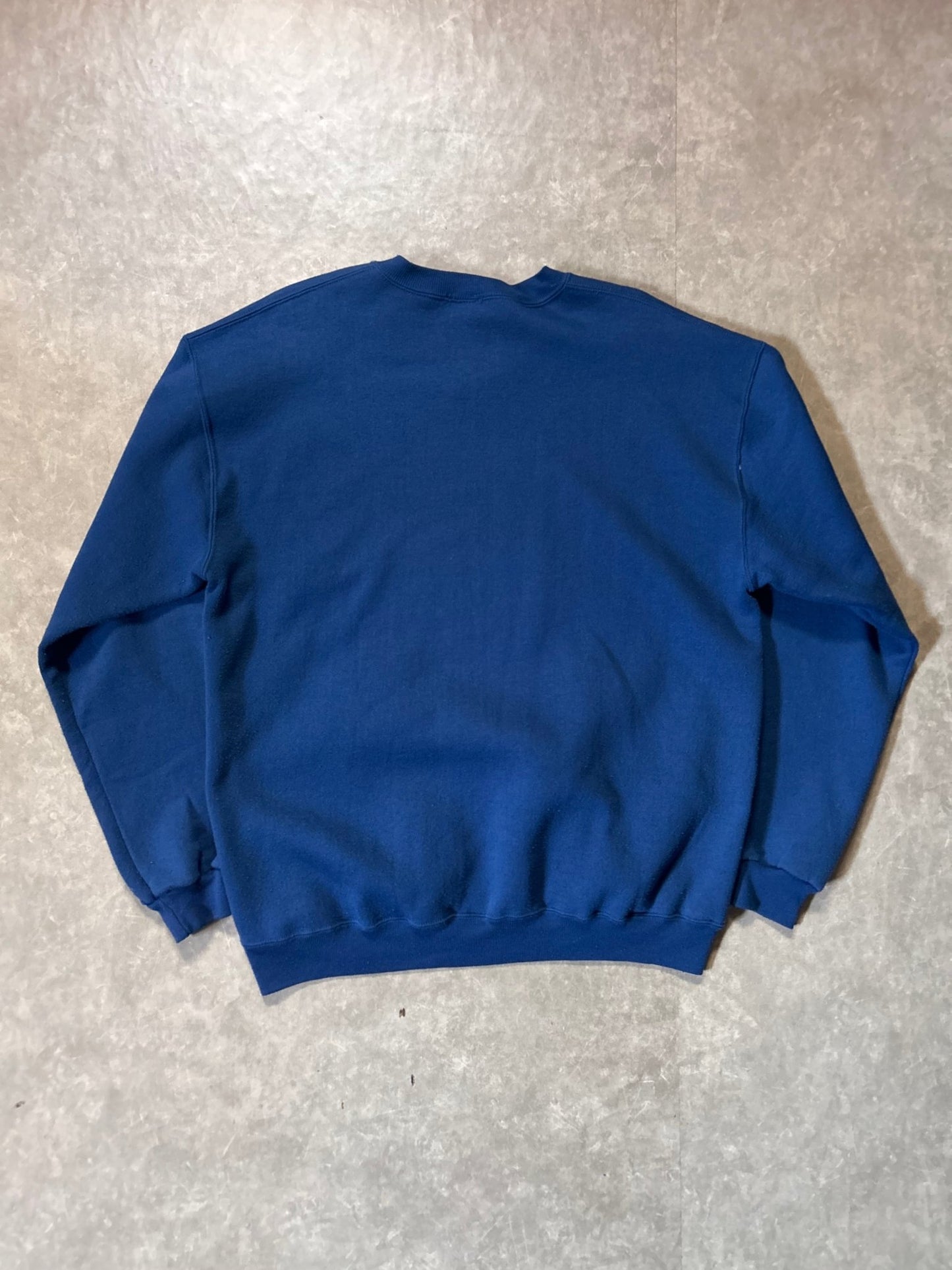 90's Vintage Kansas Jayhawk Basketball Blue Crewneck - XL - XL | Martin City Vintage