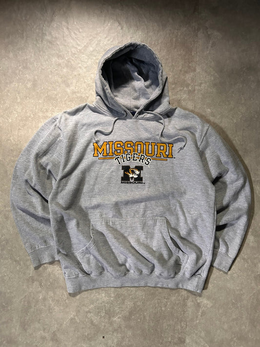 2000's Vintage Missouri Tigers Grey Hoodie - XL - XL | Martin City Vintage