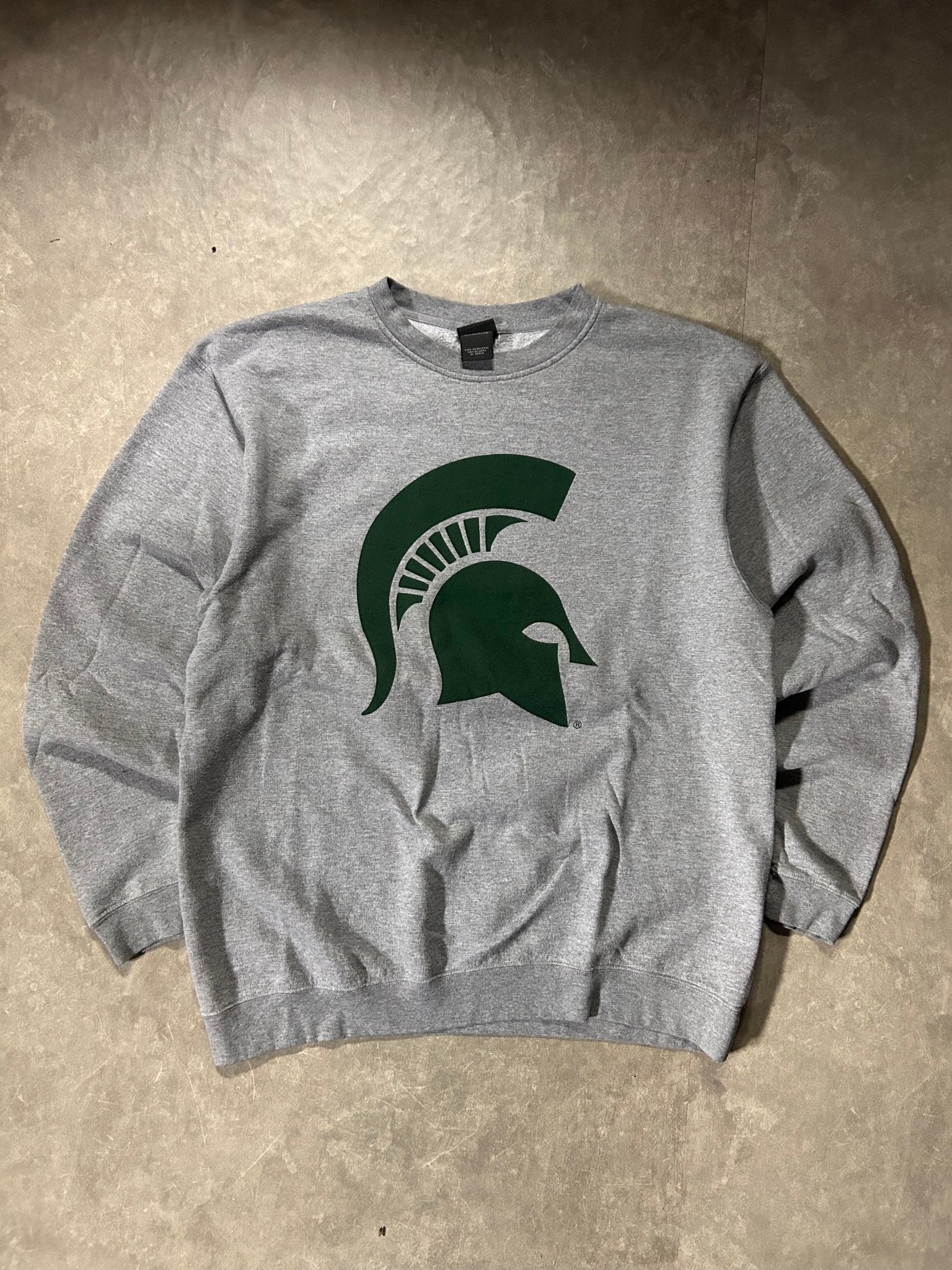 2000's Vintage Michigan State Spartans Grey Crewneck - XL - XL | Martin City Vintage