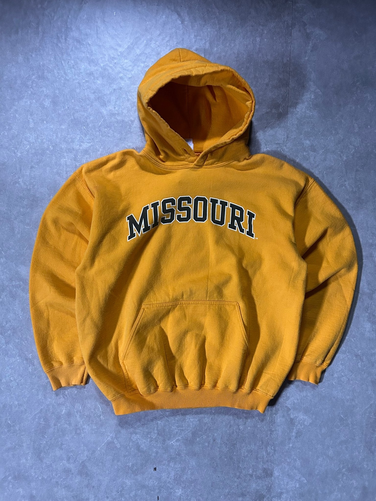 2000's Vintage Mizzou Tigers Yellow Hoodie - L - L | Martin City Vintage