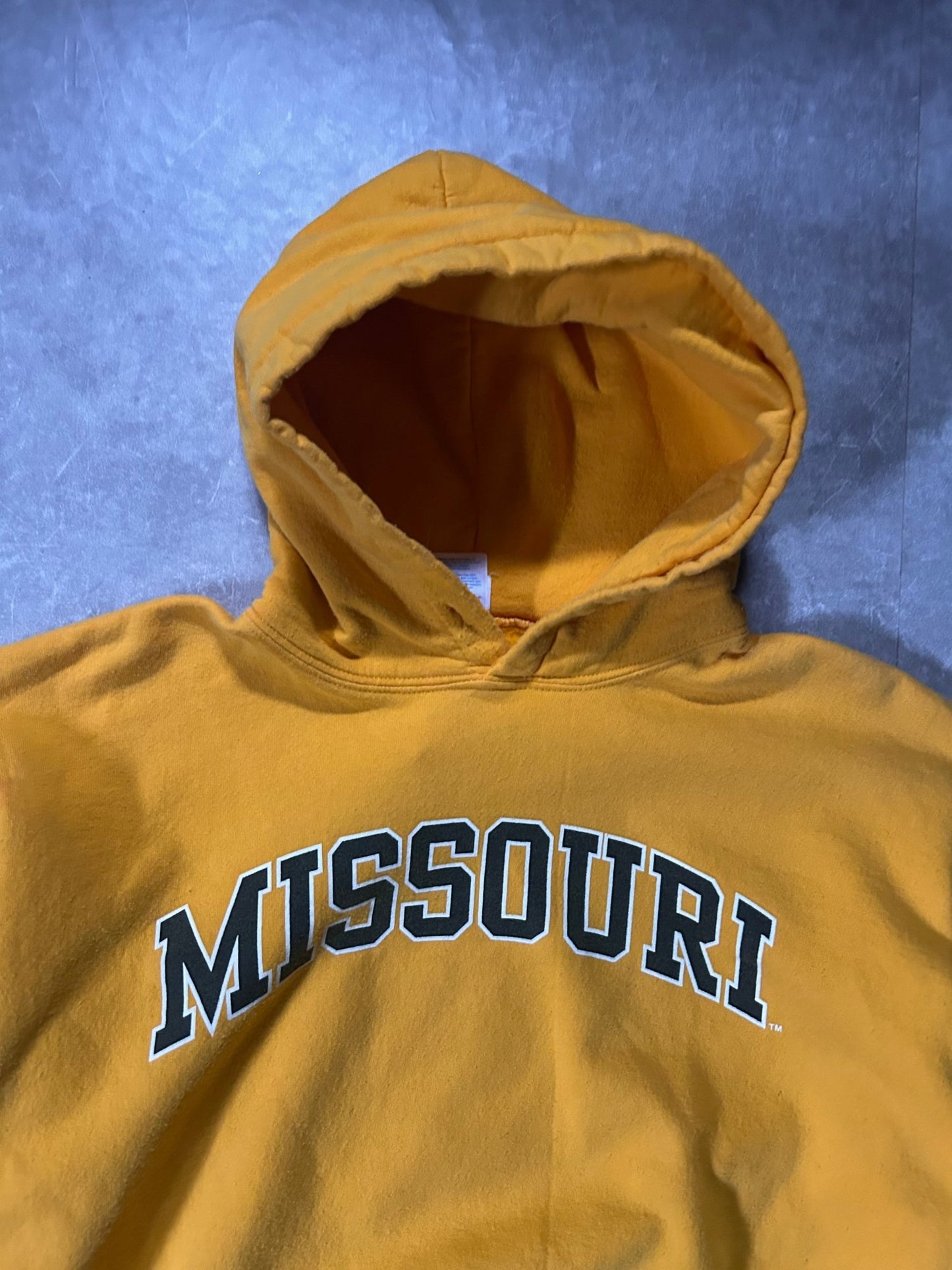 2000's Vintage Mizzou Tigers Yellow Hoodie - L - L | Martin City Vintage