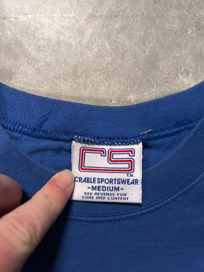 90's Vintage Kansas City Monarchs Blue Embroidered T-Shirt - M - M | Martin City Vintage
