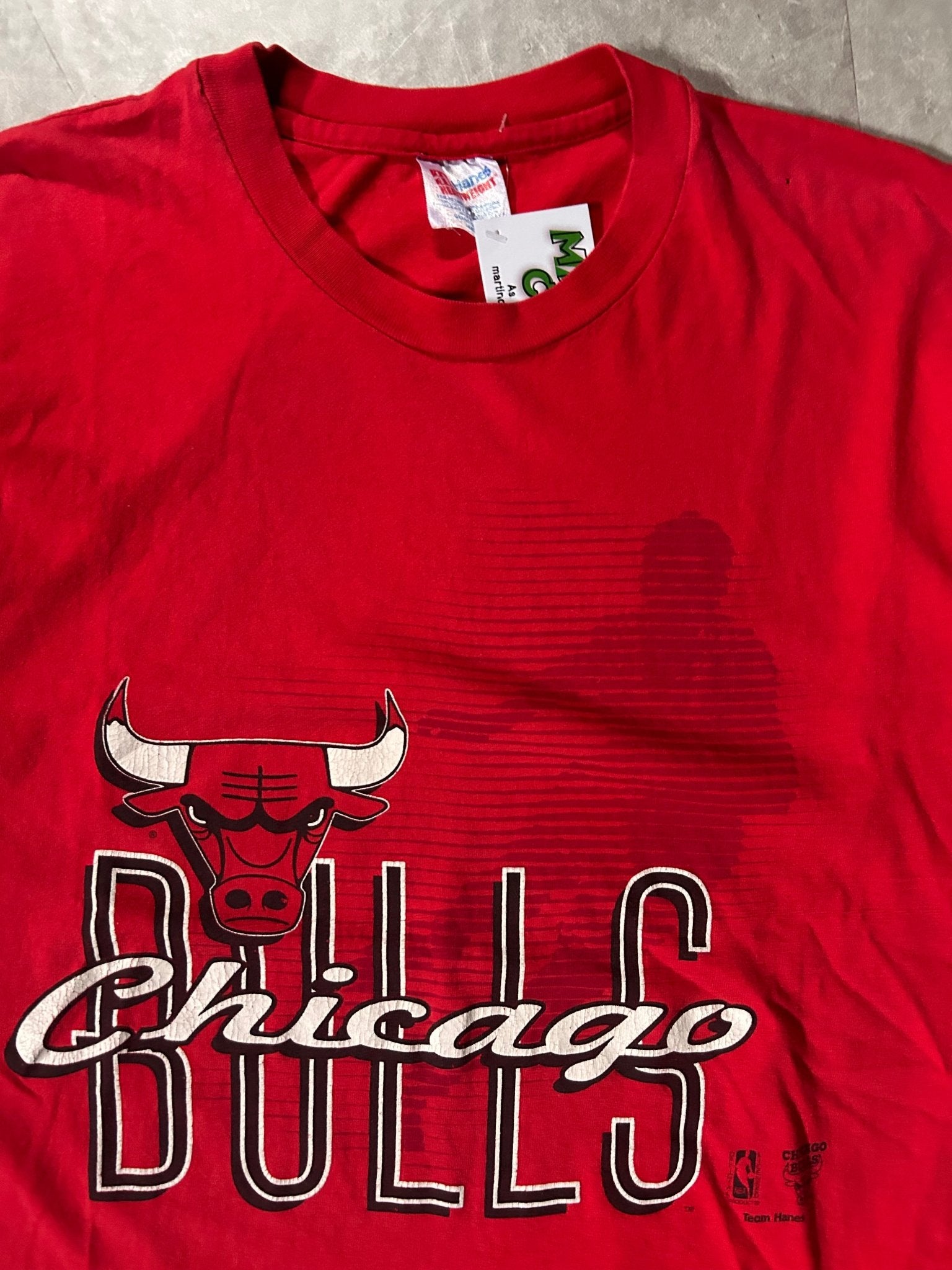 90's Vintage Chicago Bulls Red T-Shirt - L - L | Martin City Vintage