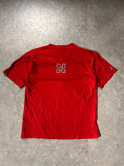 2000's Vintage Nebraska Cornhuskers Starter Red T-Shirt - XL - XL | Martin City Vintage