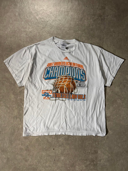 2007 Vintage NCAA National Champion Tennessee Lady Vols White T-Shirt - L - L | Martin City Vintage
