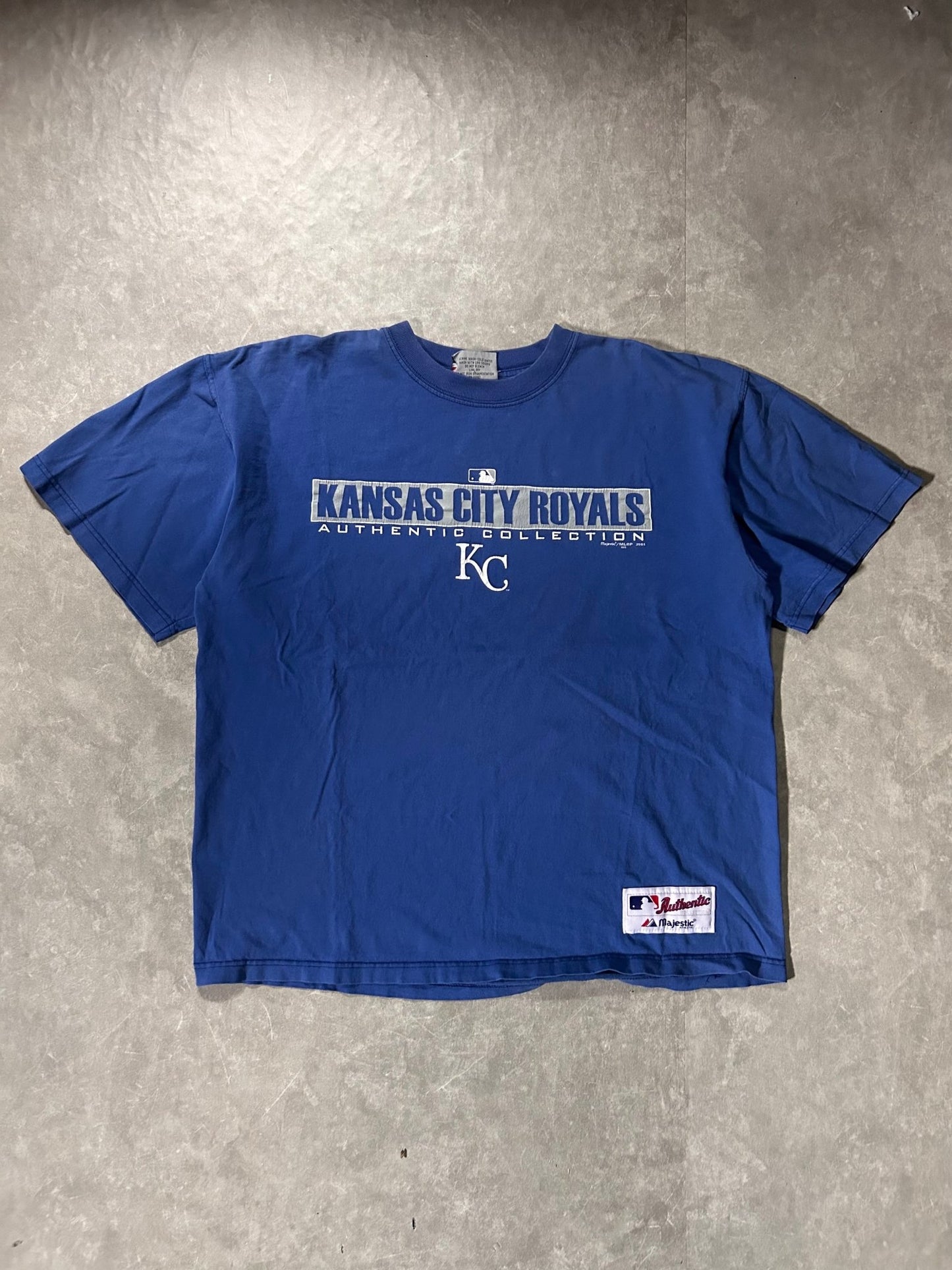 90's Vintage Kansas City Royals Majestic Blue T-Shirt - L - L | Martin City Vintage