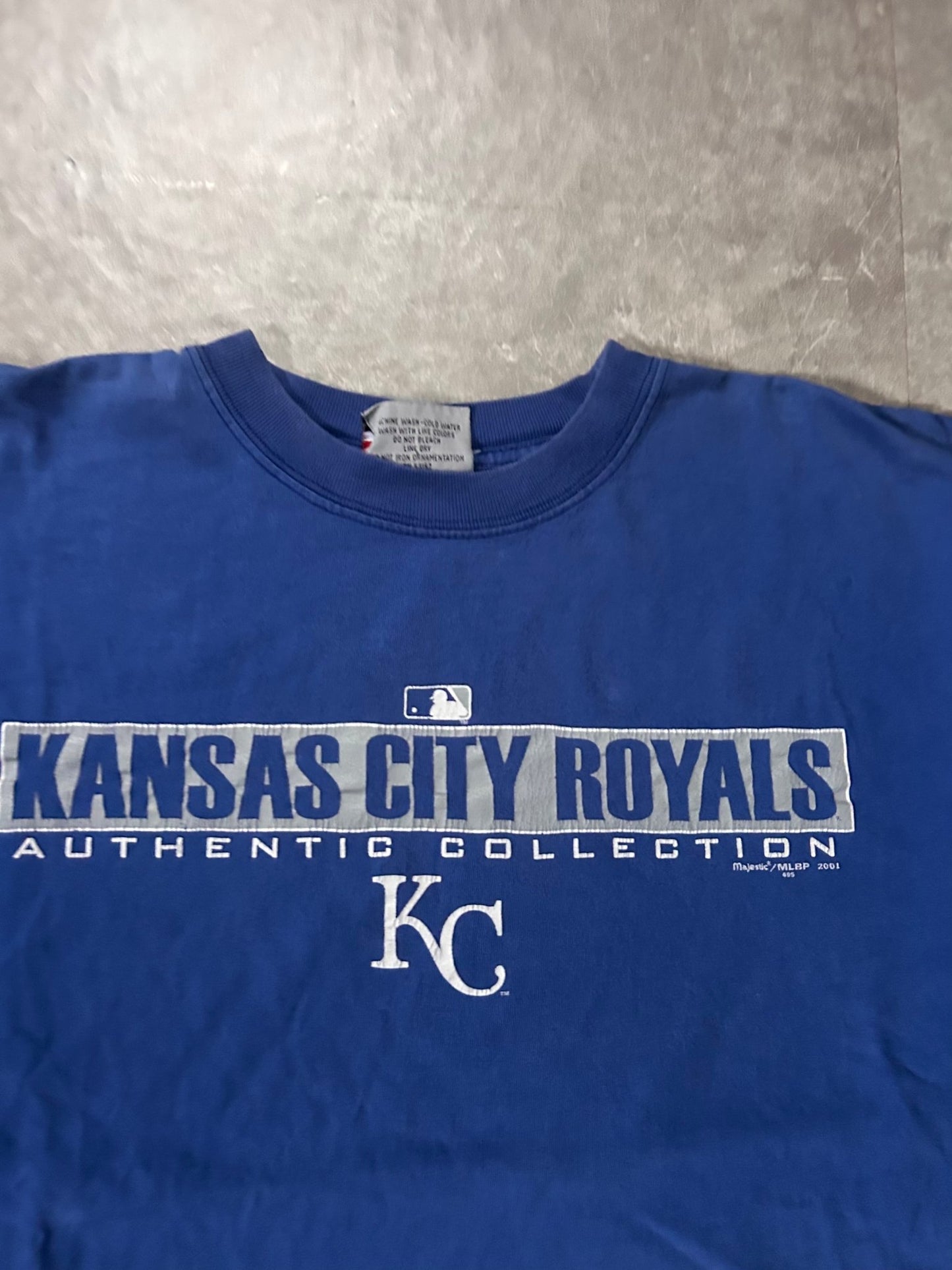 90's Vintage Kansas City Royals Majestic Blue T-Shirt - L - L | Martin City Vintage