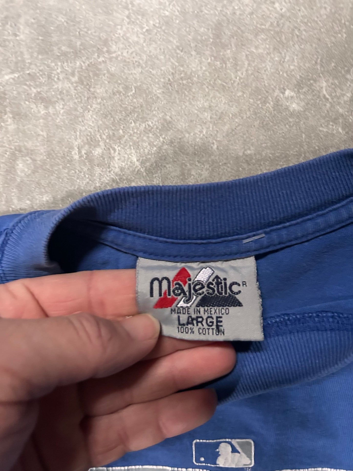 90's Vintage Kansas City Royals Majestic Blue T-Shirt - L - L | Martin City Vintage