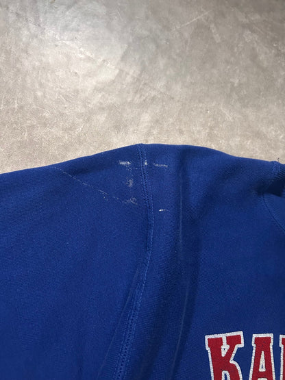 90's Vintage Kansas Jayhawks Blue Crewneck - L - L | Martin City Vintage