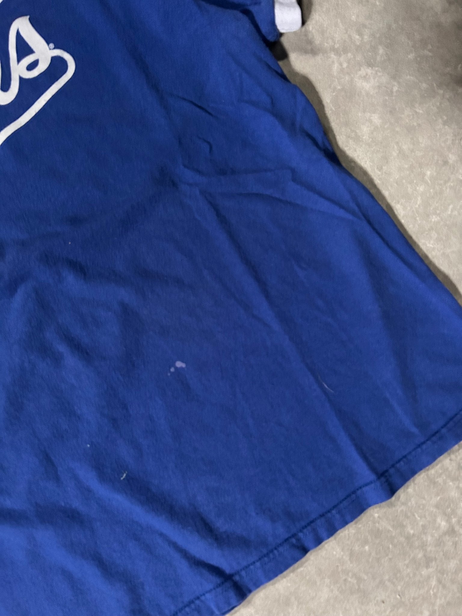 2000's Vintage Kansas City Royals Nike Script Blue Ringer T-Shirt - L - L | Martin City Vintage