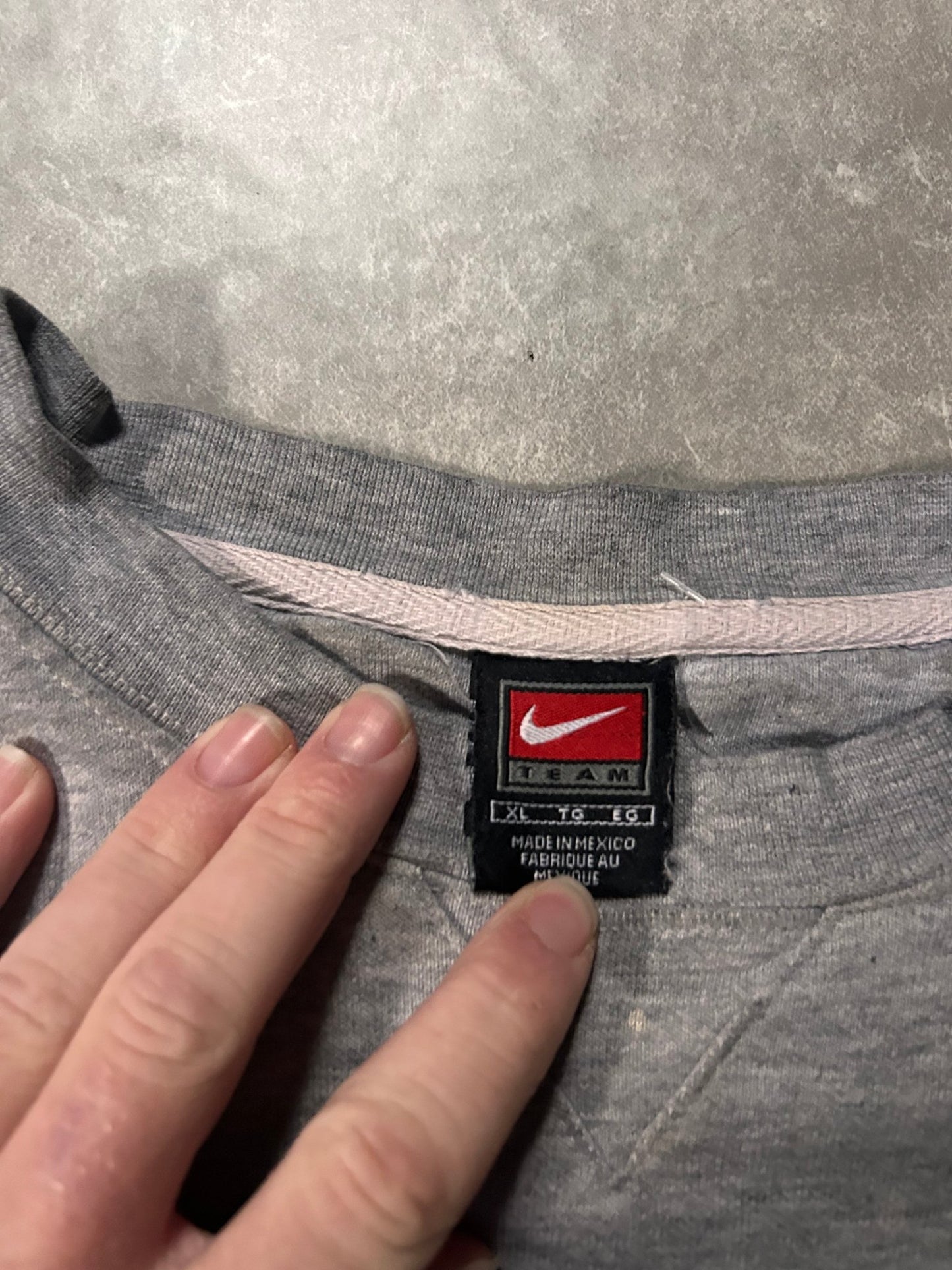 2000's Vintage Kansas Jayhawks Nike Embroidered Grey Crewneck - XL - XL | Martin City Vintage