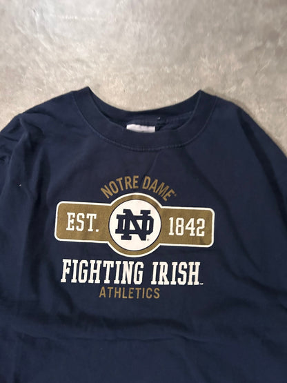 2000's Vintage Notre Dame Fighting Irish Adidas Navy Long Sleeve - S - S | Martin City Vintage