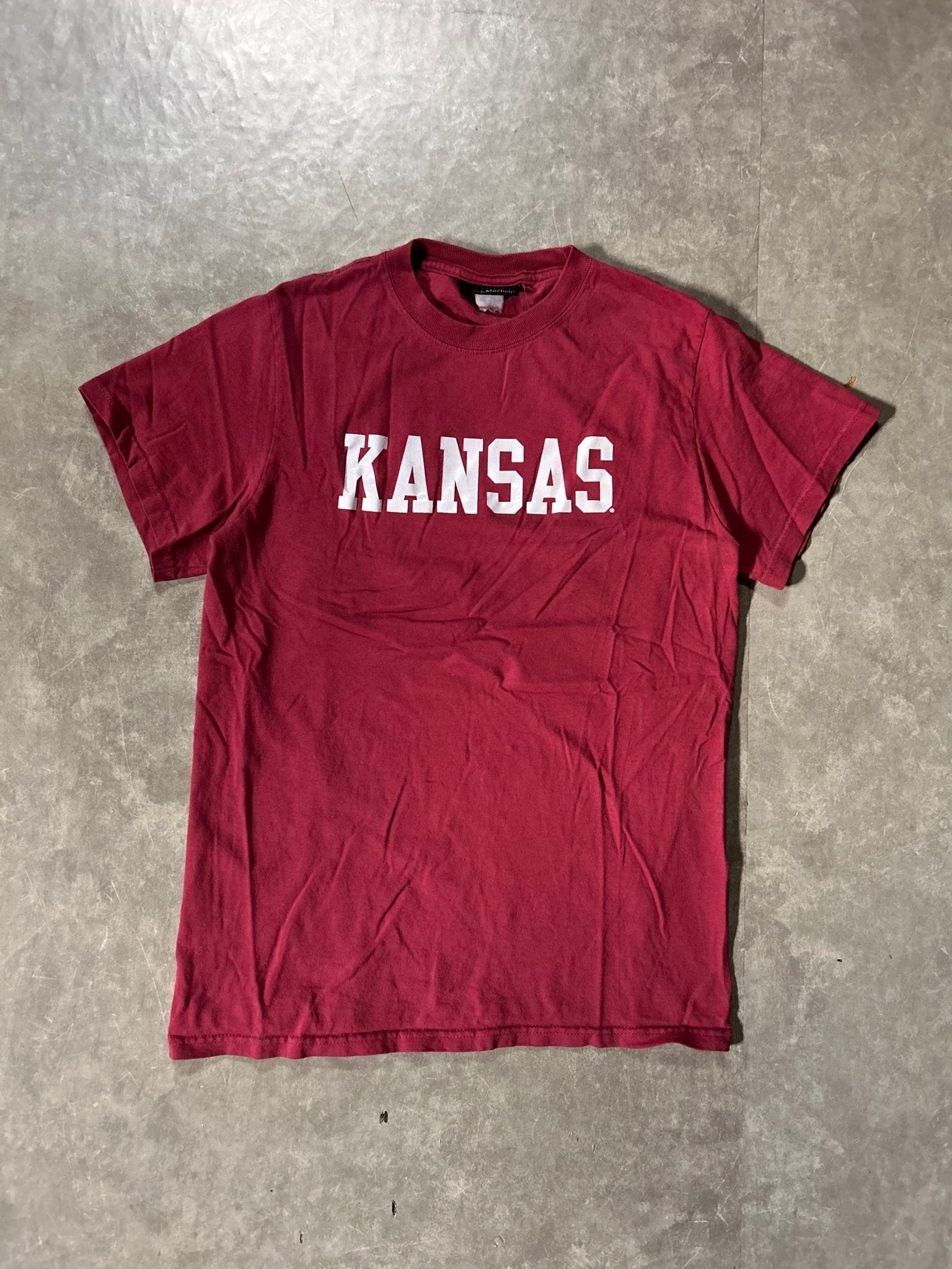 90's Vintage Kansas Jayhawks Pink T-Shirt - M - M | Martin City Vintage