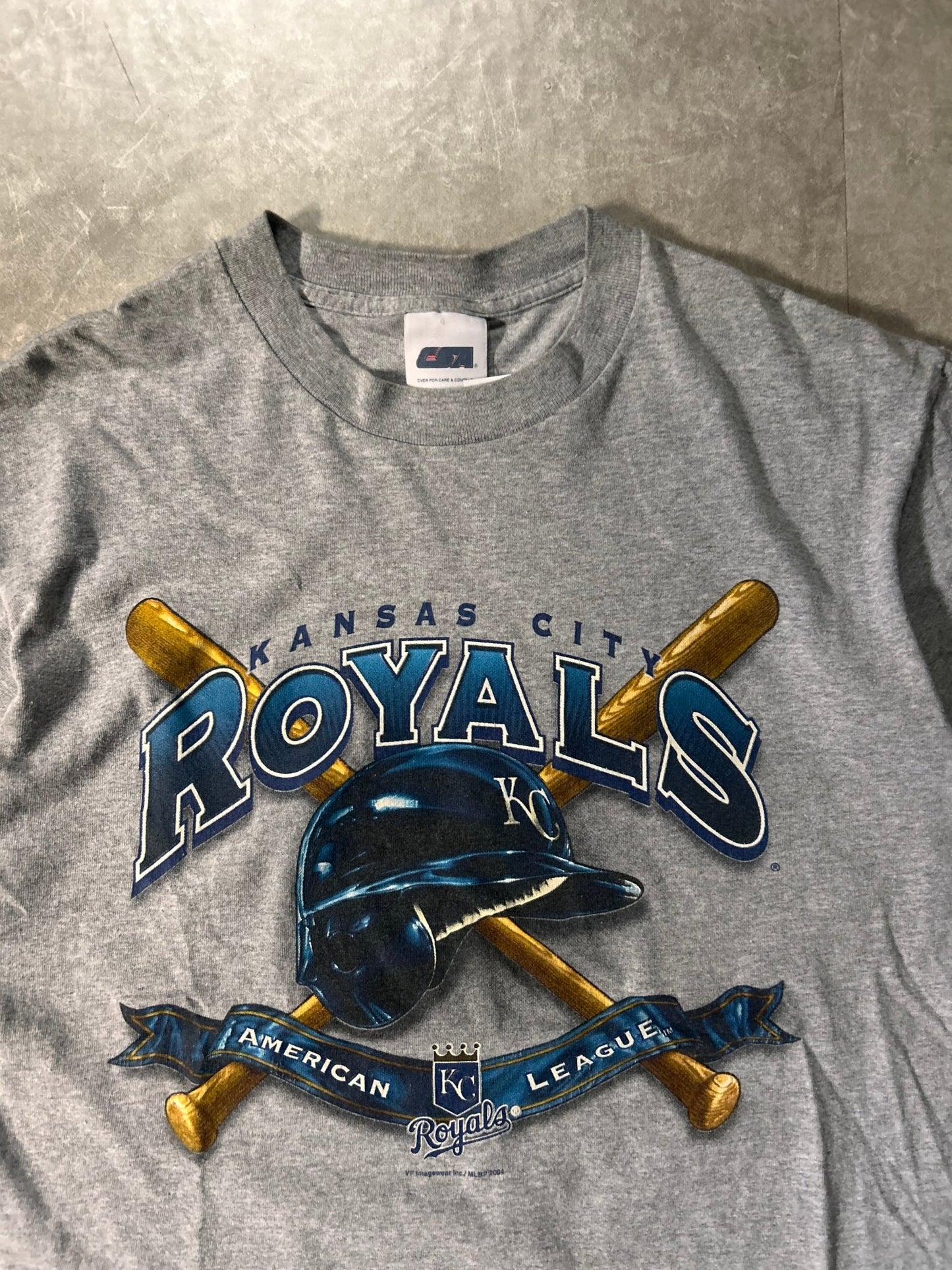 2000's Vintage Kansas City Royals Grey T-Shirt - M - M | Martin City Vintage