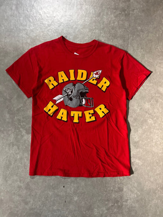 2000's Vintage Kansas City Chiefs "Raider Hater" Red T-Shirt - M - M | Martin City Vintage