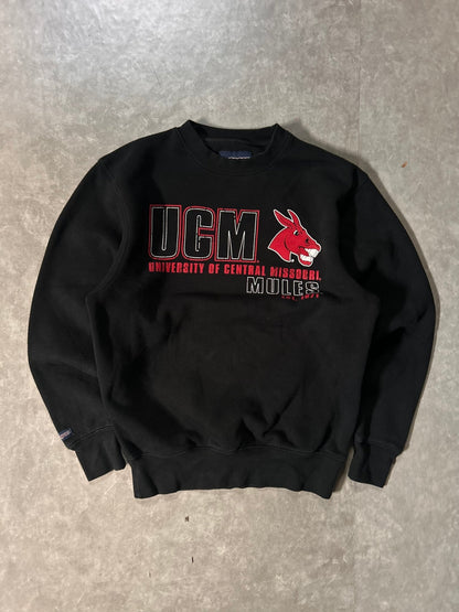 2000's Vintage Central Missouri Mules Black Crewneck - S - S | Martin City Vintage