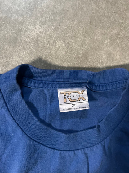 90's Vintage Kansas Jayhawks Blue T-Shirt - XL - XL | Martin City Vintage
