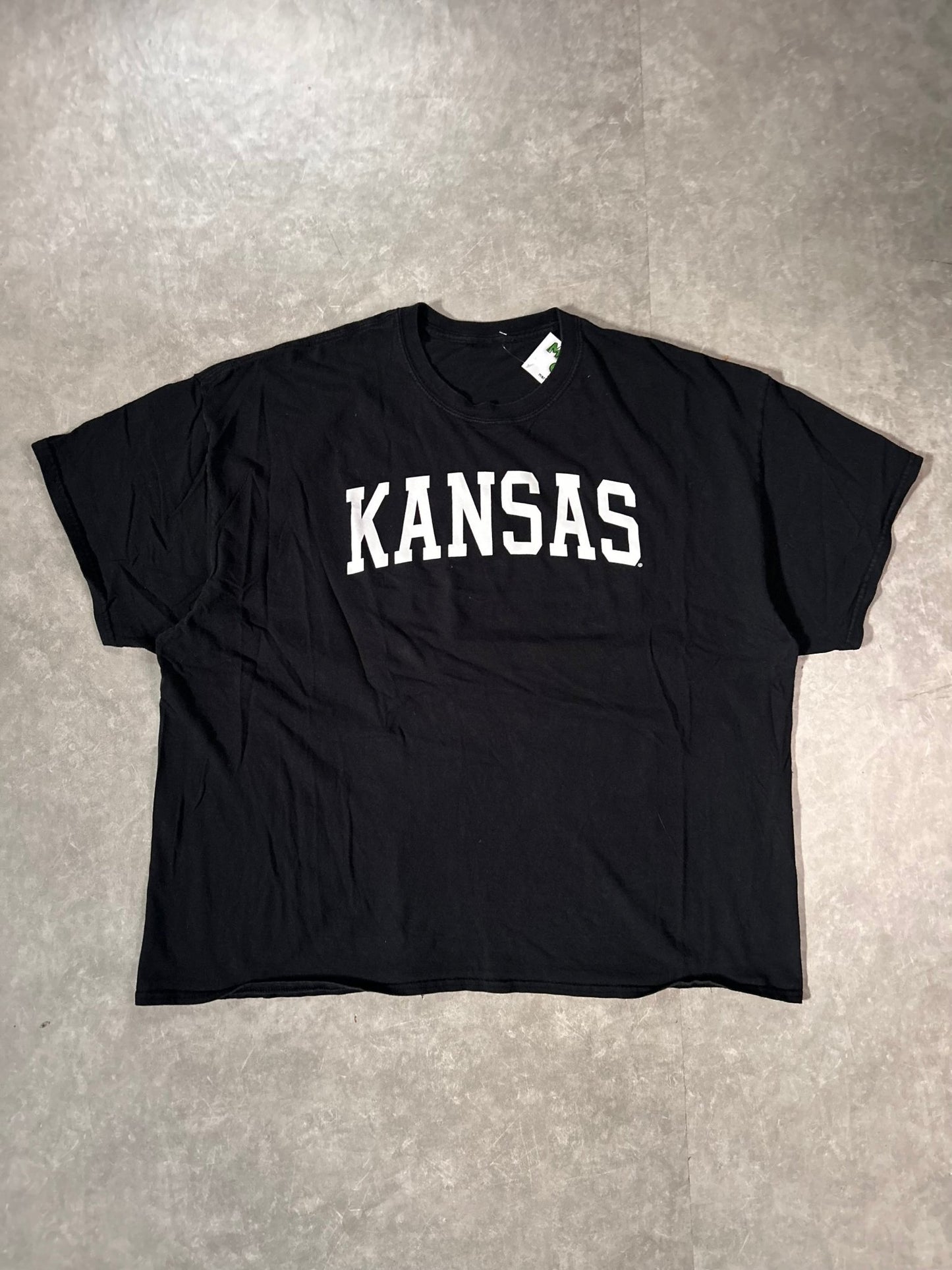 2000's Vintage Kansas Jayhawks Black T-Shirt - XXL - XXL | Martin City Vintage