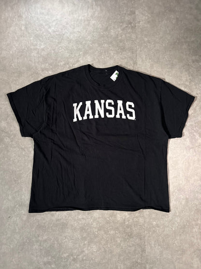 2000's Vintage Kansas Jayhawks Black T-Shirt - XXL - XXL | Martin City Vintage