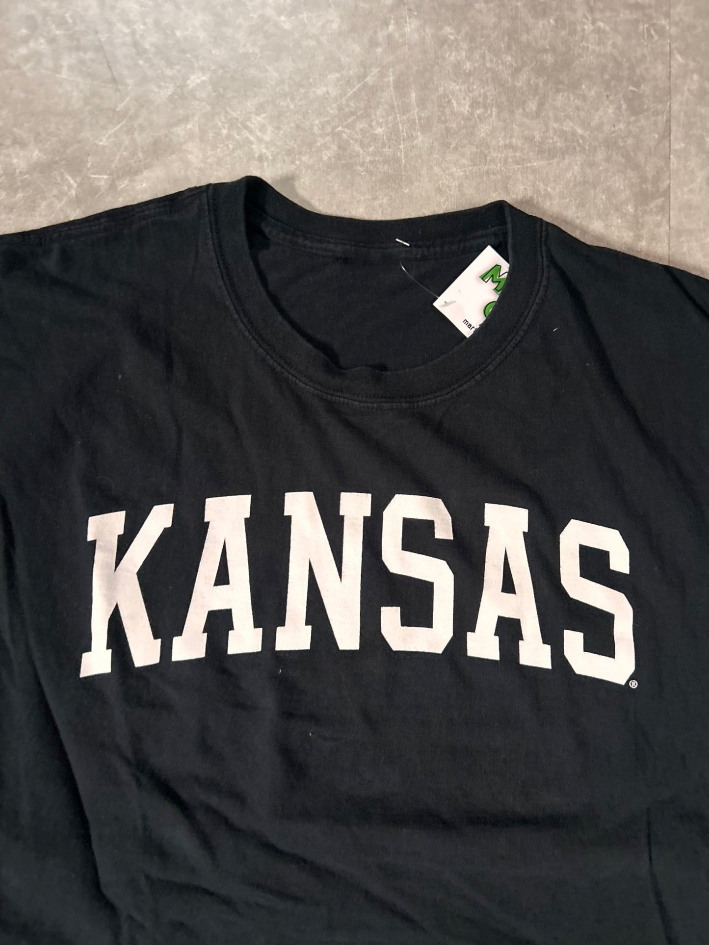 2000's Vintage Kansas Jayhawks Black T-Shirt - XXL - XXL | Martin City Vintage