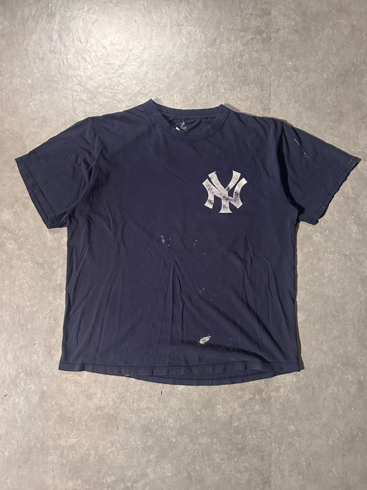 2007 Vintage New York Yankees Distressed Navy T-Shirt - XL - XL | Martin City Vintage