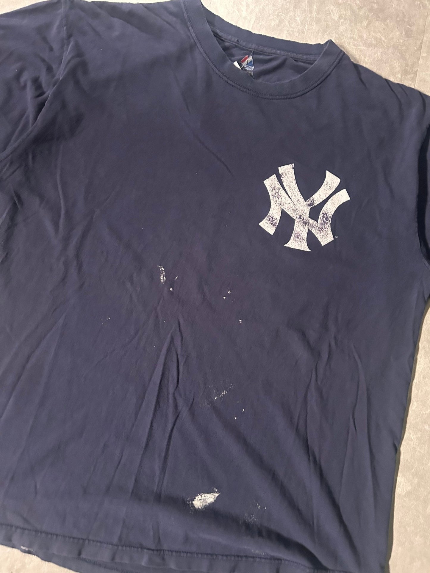 2007 Vintage New York Yankees Distressed Navy T-Shirt - XL - XL | Martin City Vintage