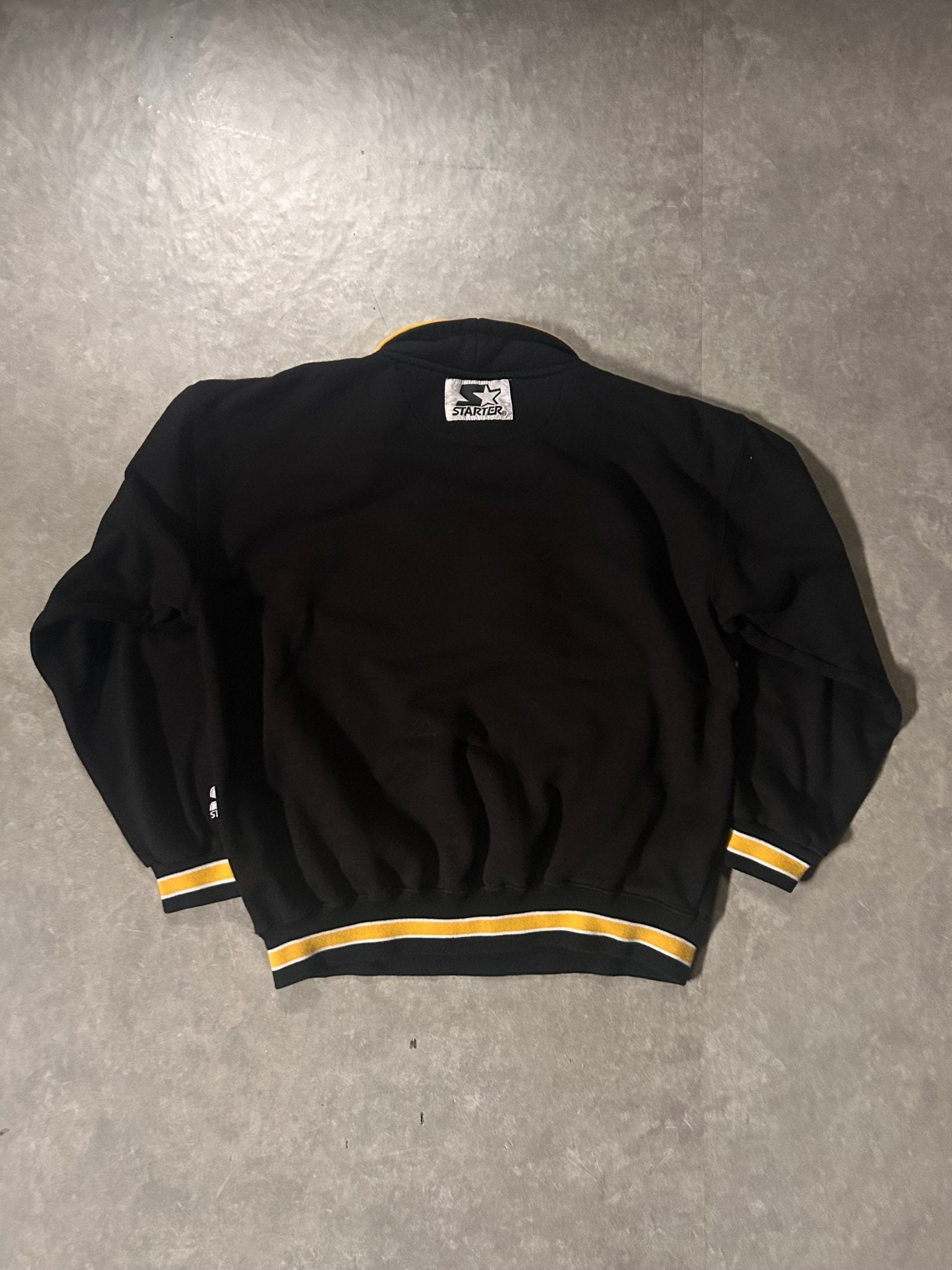 90's Vintage Missouri Tigers Starter Script Black Crewneck - L - L | Martin City Vintage
