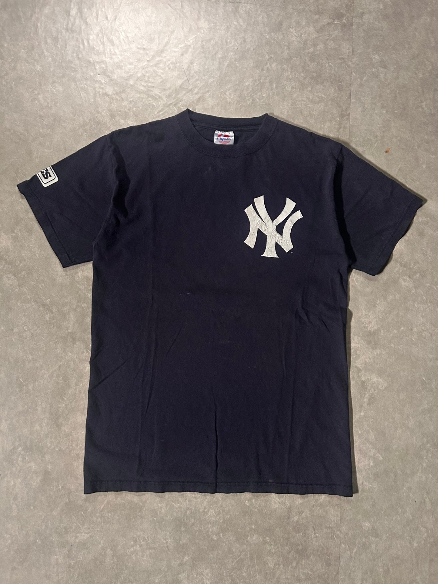 90's Vintage New York Yankees Logo Navy T-Shirt - L - L | Martin City Vintage