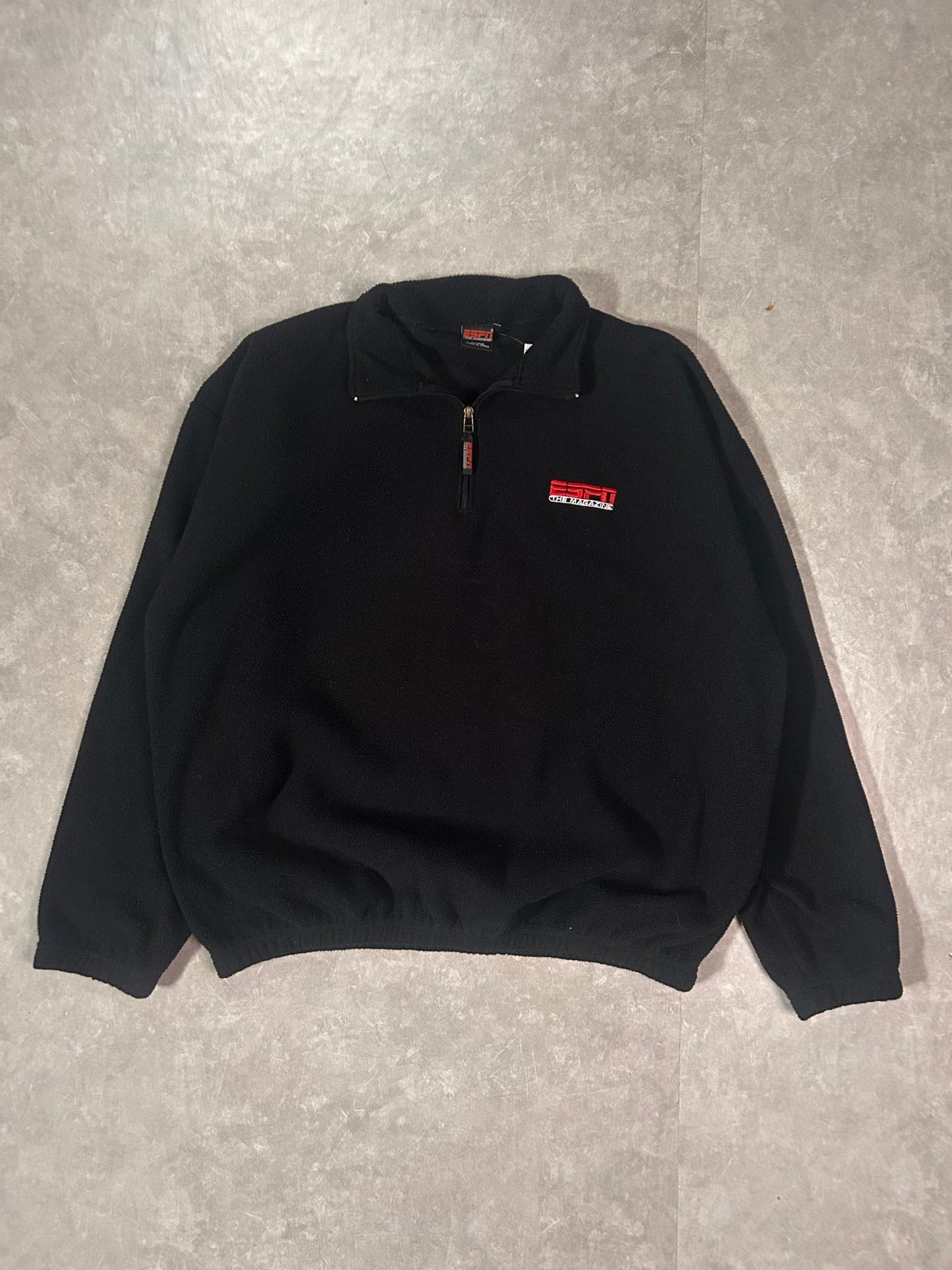 90's Vintage ESPN Embroidered Black Fleece - XL - XL | Martin City Vintage