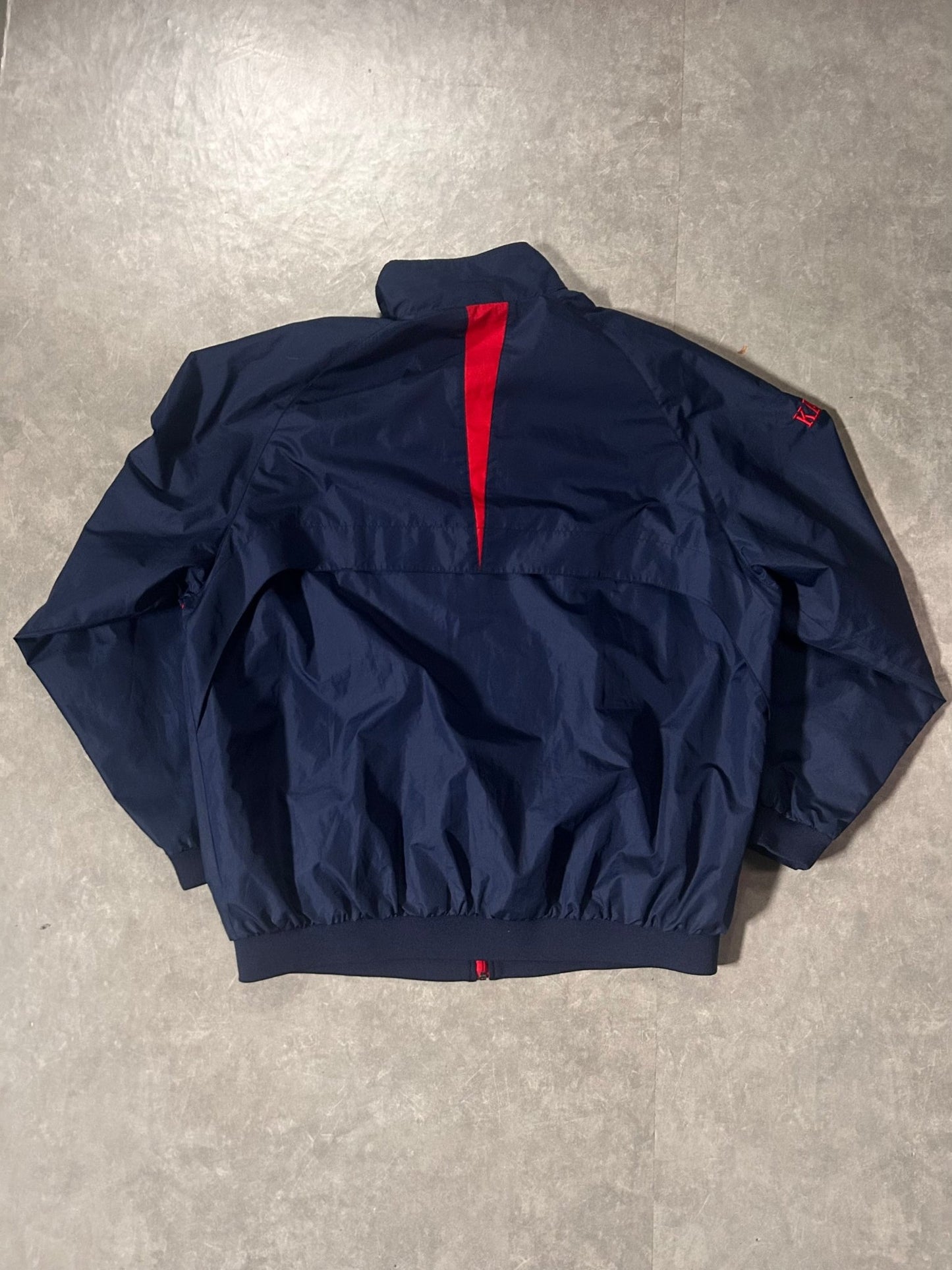 2000's Vintage Kansas Jayhawks Embroidered Nike Navy Track Jacket - XL - XL | Martin City Vintage