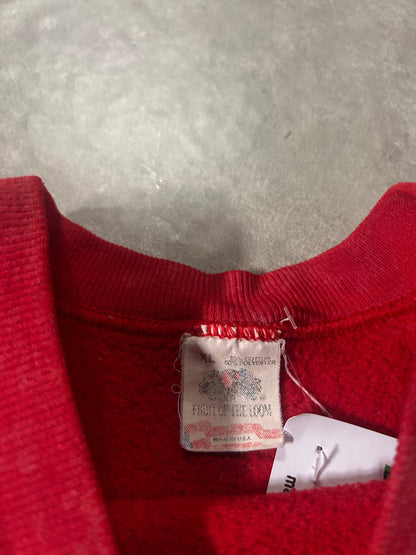 90's Vintage Iowa State Cyclones Crest Distressed Red Crewneck - XL - XL | Martin City Vintage