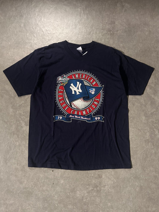 1999 Vintage New York Yankees World Series Navy T-Shirt - XL - XL | Martin City Vintage
