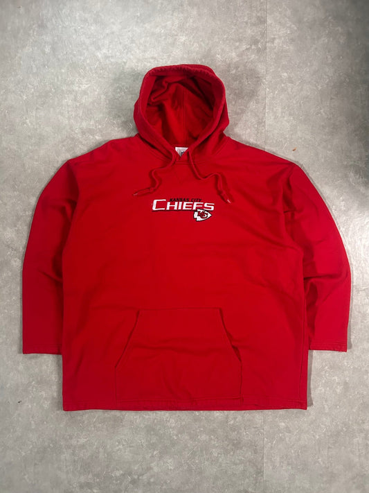 2000's Vintage Kansas City Chiefs Embroidered Red Hoodie -XXL - XXL | Martin City Vintage