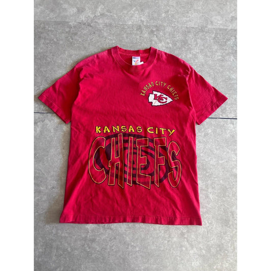 90s Vintage Kansas City Chiefs Hypnosis Red T Shirt Size L - | Martin City Vintage