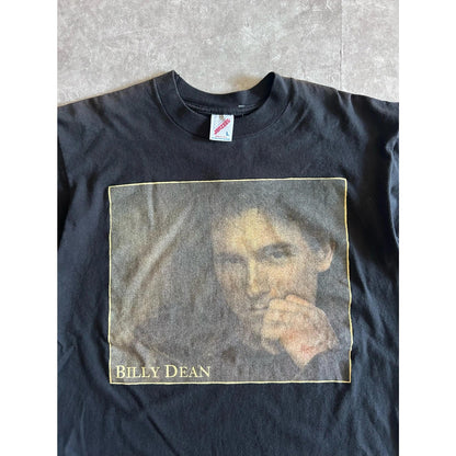 1993 Vintage Billy Dean Fire in the Dark Tour Black Band T Shirt Size L - | Martin City Vintage