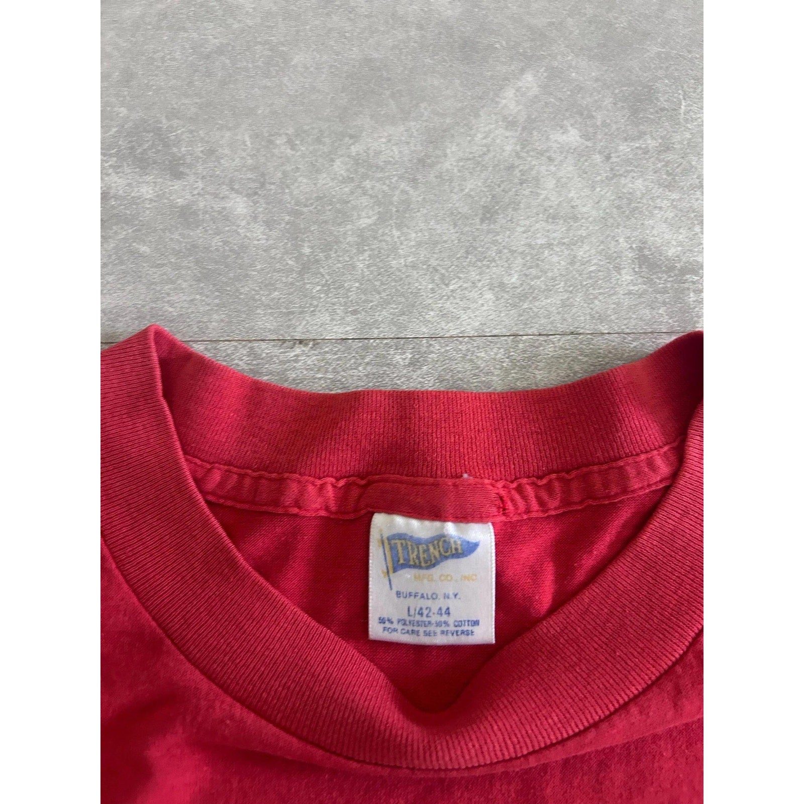 90s Vintage San Francisco 49ers Helmet RedT Shirt Size L - | Martin City Vintage