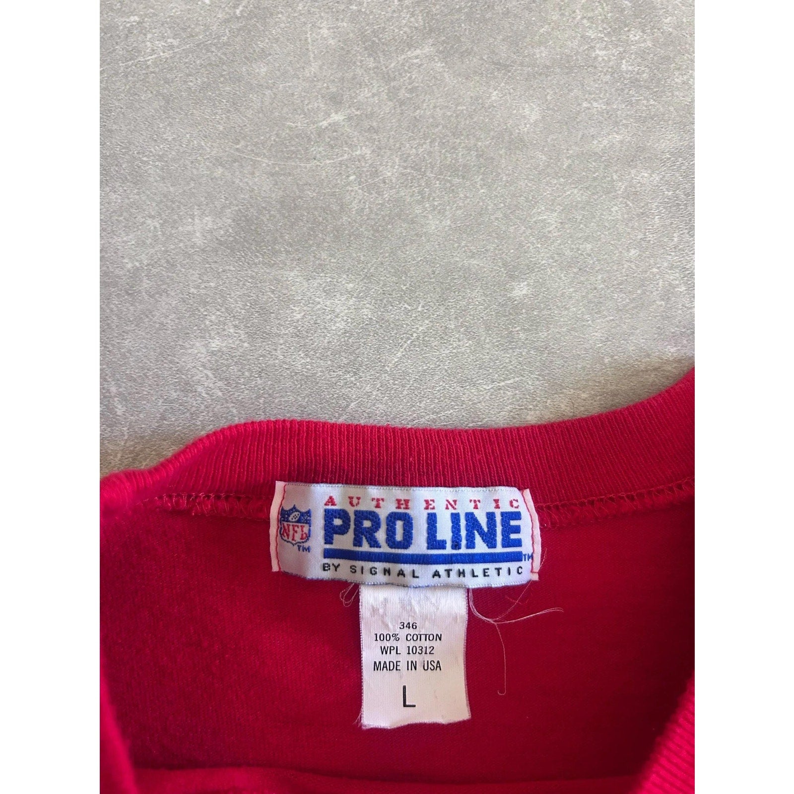 90s Vintage Kansas City Chiefs Embroidered Red T Shirt Size L - | Martin City Vintage