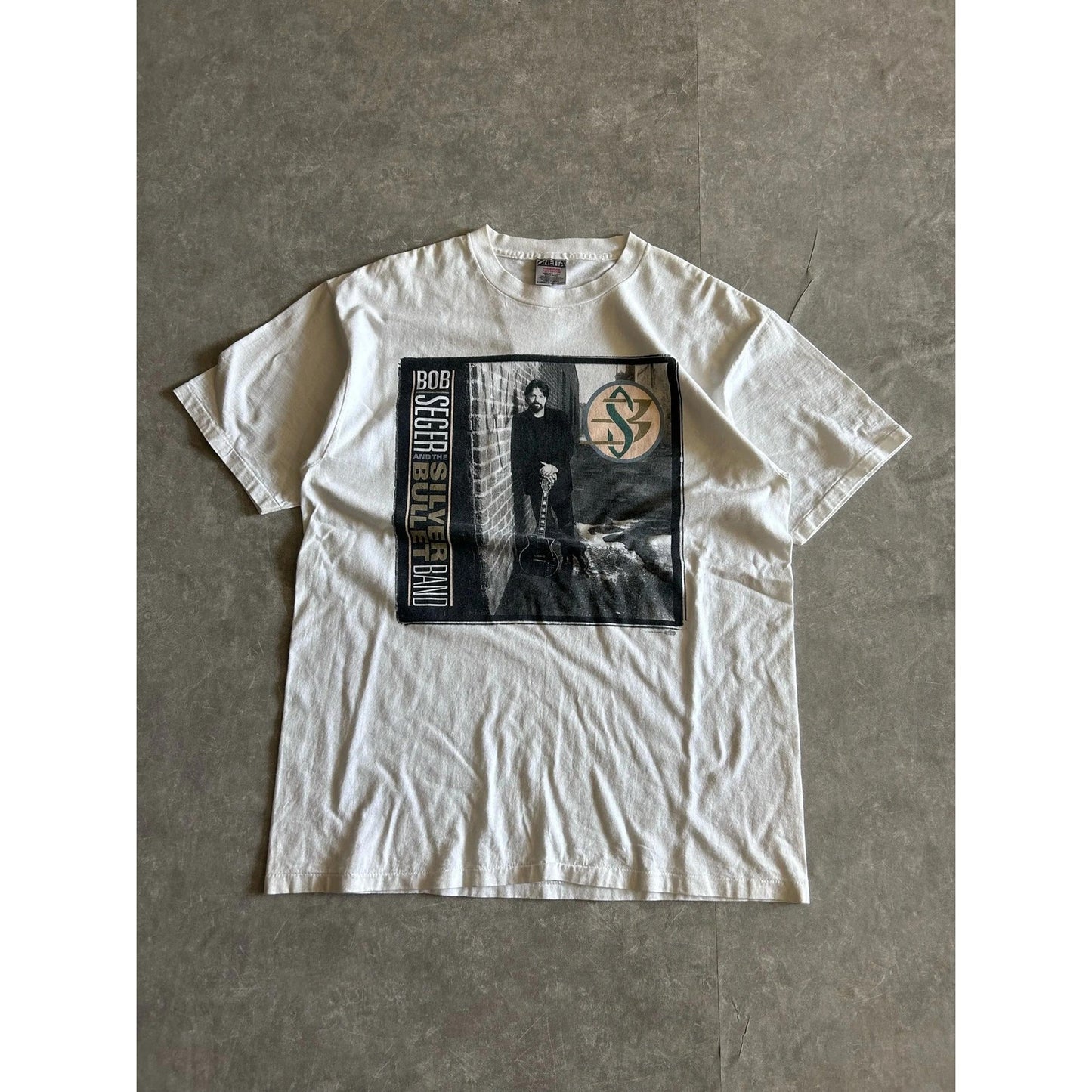 90s Vintage Bob Seger and the Silver Bullet Band White T Shirt Size XL - | Martin City Vintage