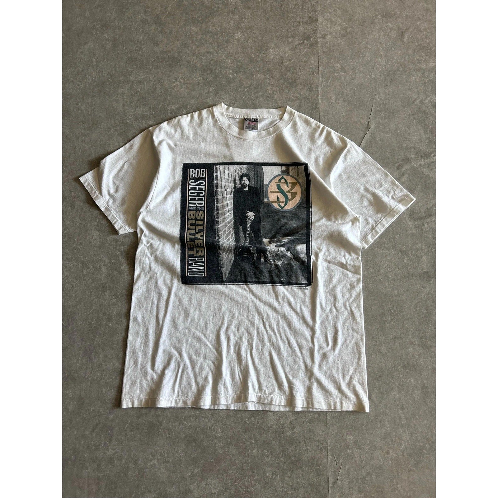 90s Vintage Bob Seger and the Silver Bullet Band White T Shirt Size XL - | Martin City Vintage
