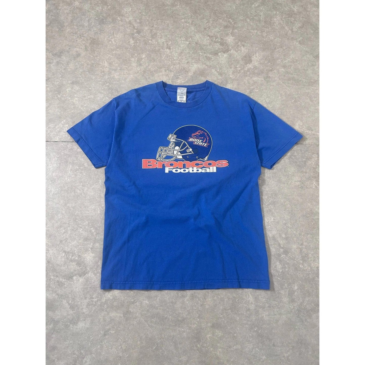 2000s Vintage Boise State Football Blue T Shirt Size L - | Martin City Vintage