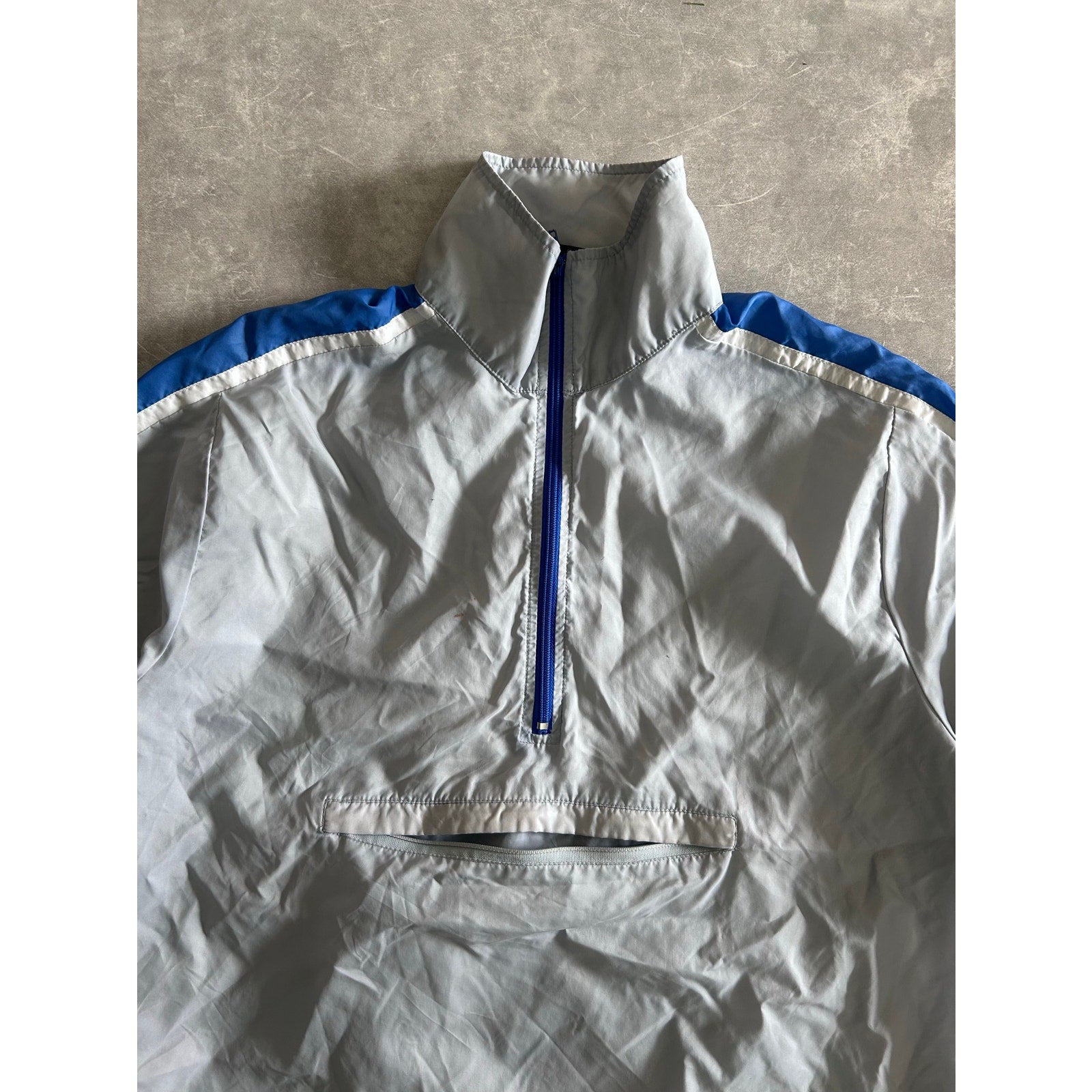 80s Vintage Nike Grey Quarter Zip Size M - | Martin City Vintage